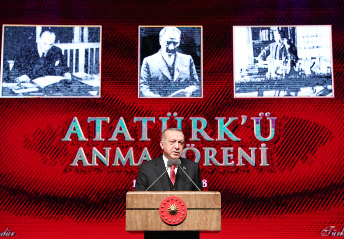 Cumhurbaşkanı Erdoğan,Atatürk’ün ebediyete intikalinin 80. yıl dönümünde konuştu