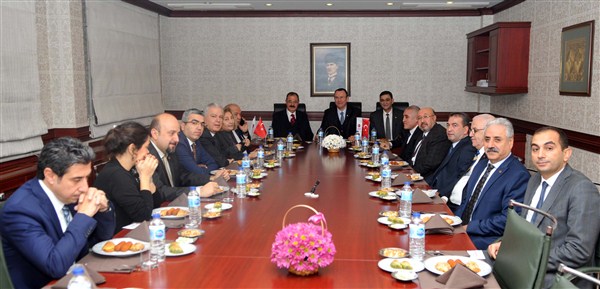 GSO Heyetinden GAOSB Başkanı Mustafa Topçuoğlu’na ziyaret  