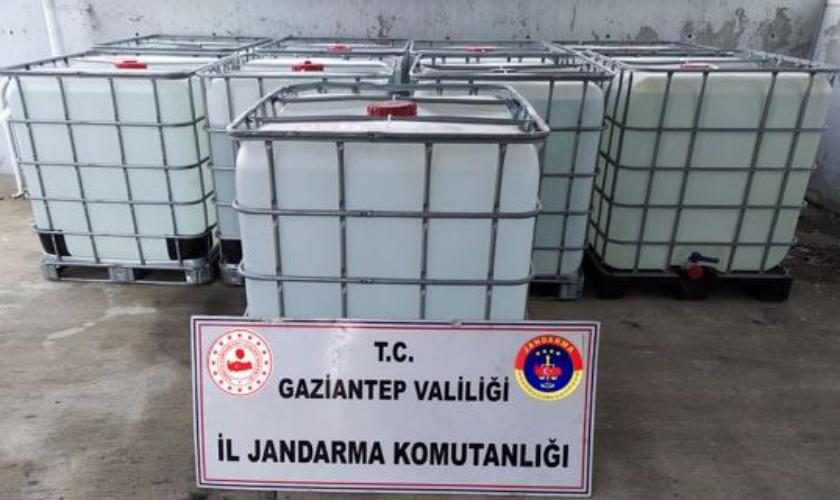 Gaziantep'te İl Jandarma'dan sahte dezenfektan operasyonu