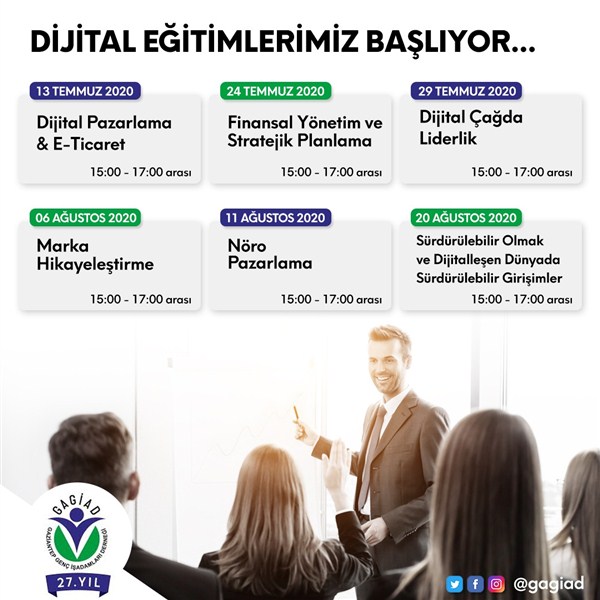 GAGİAD İş Dünyası ONLİNE Eğitimleri Başlıyor