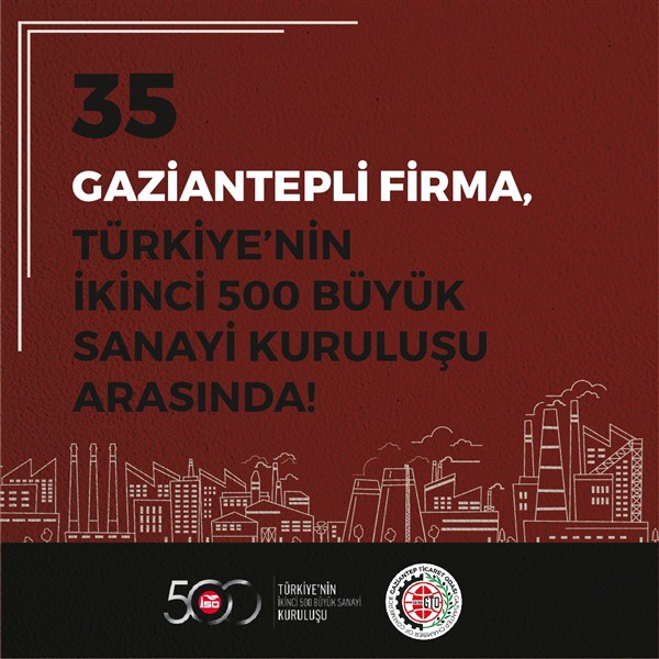 En Büyükler Arasında Gaziantep'ten 61 Firma