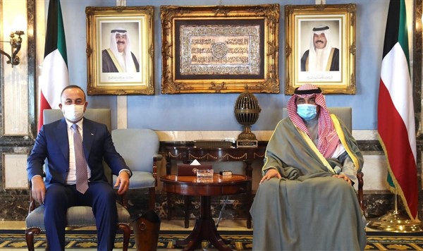 Bakan Çavuşoğlu Kuveyt Başbakanı Sabah ile Görüştü