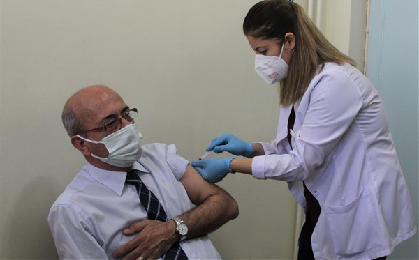 Gaziantep’te Korona Virüs Aşısının İkinci Dozu Yapılmaya Başlandı
