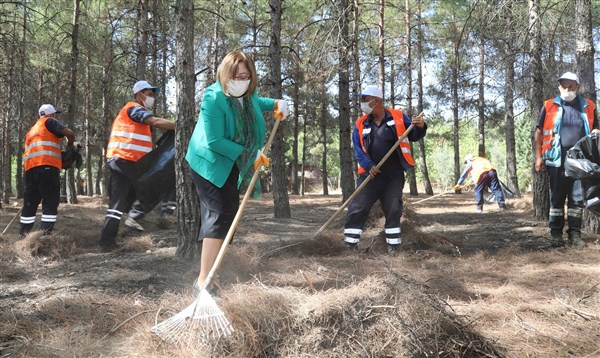 Başkan Şahin, Erikçe Ormanı’ndaki Temizlik Çalışmalarına Katıldı