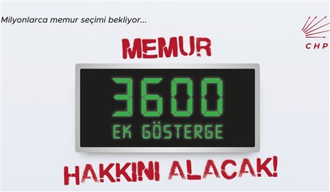 CHP'li Uçar, "Milyonlarca memur 3600 ek gösterge bekliyor"