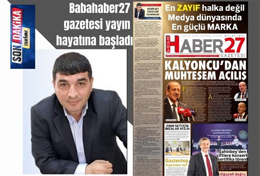 Babahaber27 gazetesi yayın hayatına başladı