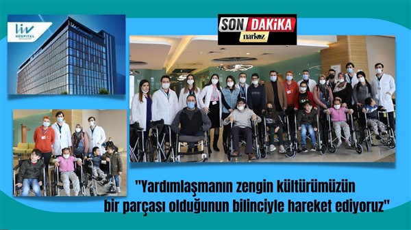 Liv Hospital'den 10 engelliye tekerlekli sandalye