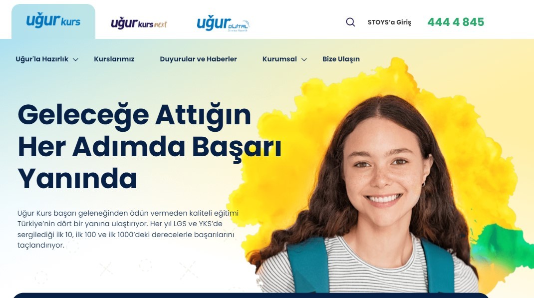 Uğur Kurs web sitesi yeni yüzü ile yayında