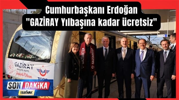 Cumhurbaşkanı Erdoğan'dan Gazianteplilere  Gaziray Müjdesi!