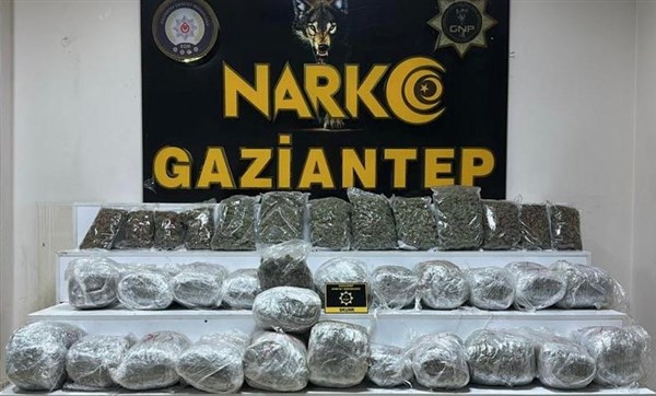 Gaziantep'te 28 kilo 400 gram skunk ele geçirildi