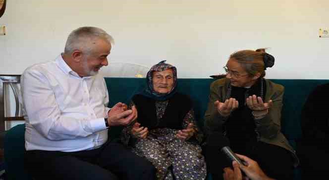 Başkan Başdeğirmen ’den, 110 yaşındaki Aliye teyzeye vefa

