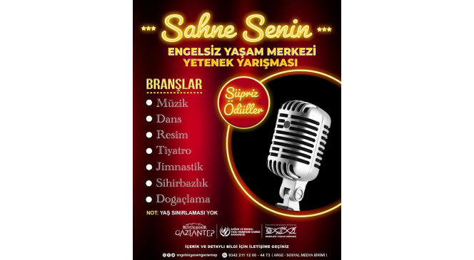 Engelsiz Yaşam Merkezi yetenek yarışması için geri sayım başladı
