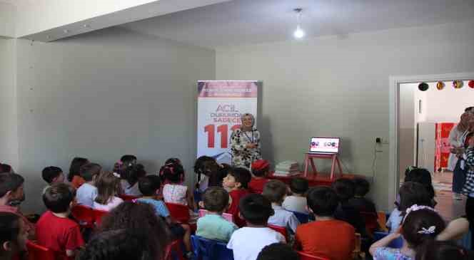 Miniklere 112 anlatıldı

