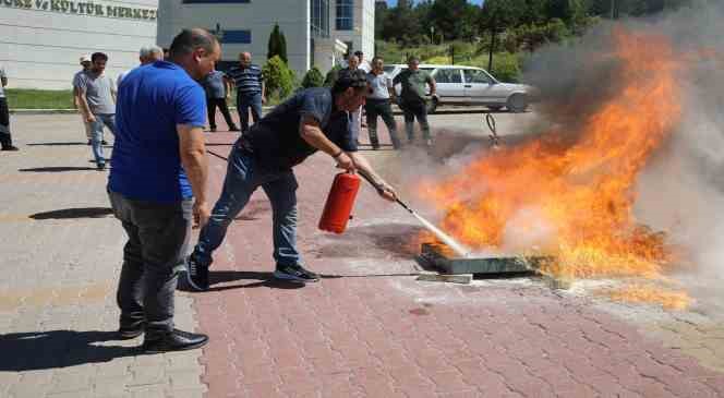 TOGÜ ’de Yangın Söndürme Tatbikatı Yapıldı
