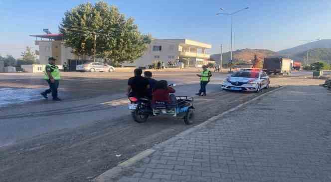 Gaziantep ’te motosiklet sürücülerine sıkı takip
