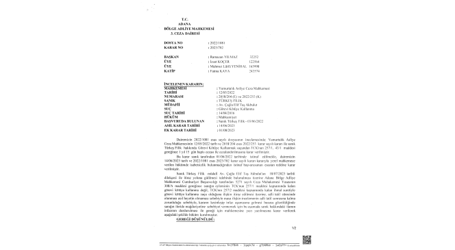 Görevden alınmasıyla ilgili Yumurtalık Belediye Başkanı Filik, açıklama yaptı Görevden alınmasıyla ilgili Yumurtalık Belediye Başkanı Filik, açıklama yaptı