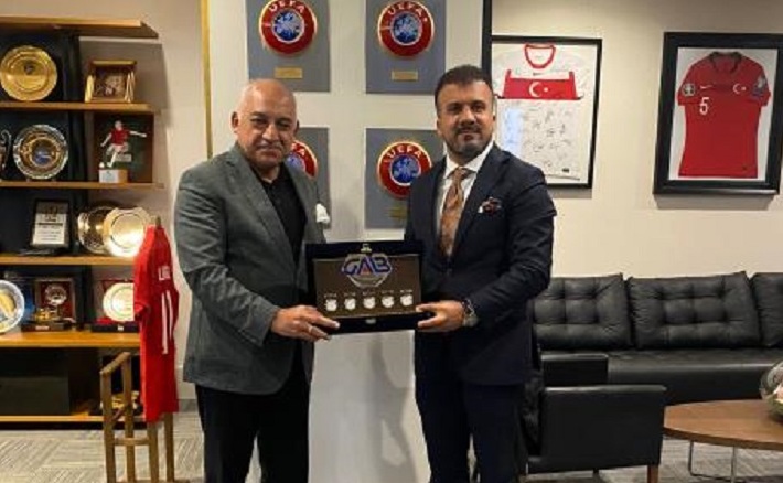 Başkan Celal Kadooğlu, TFF Başkan Mehmet Büyükekşi'yi Ziyaret Etti