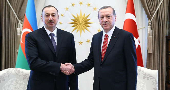 Cumhurbaşkanı Erdoğan, Azerbaycan Cumhurbaşkanı İlham Aliyev ile görüştü