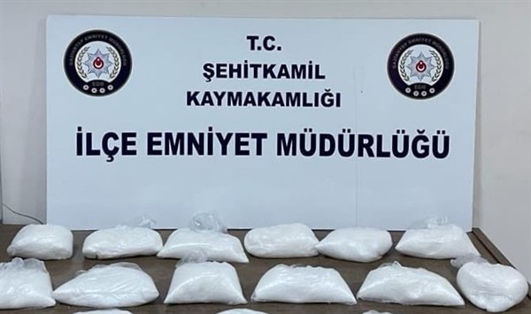 Gaziantep'te 14 kilo metamfetamin ele geçirildi