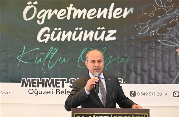 Oğuzeli’nde öğretmenler yemek programında bir araya geldi