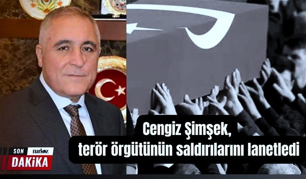 Cengiz Şimşek, terör örgütünün saldırılarını lanetledi