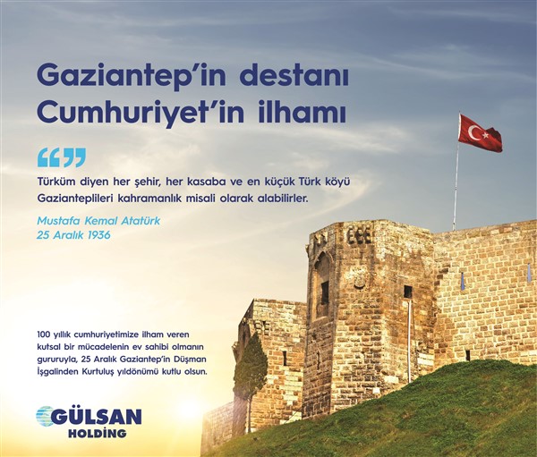 Gülsan Holding'ten 25 Aralık kutlama mesajı
