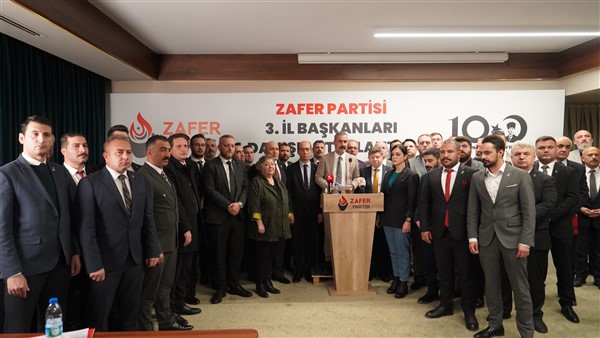 Zafer Partisi İl Başkanlarından, "Prof. Dr. Ümit Özdağ'ın yanındayız" açıklaması
