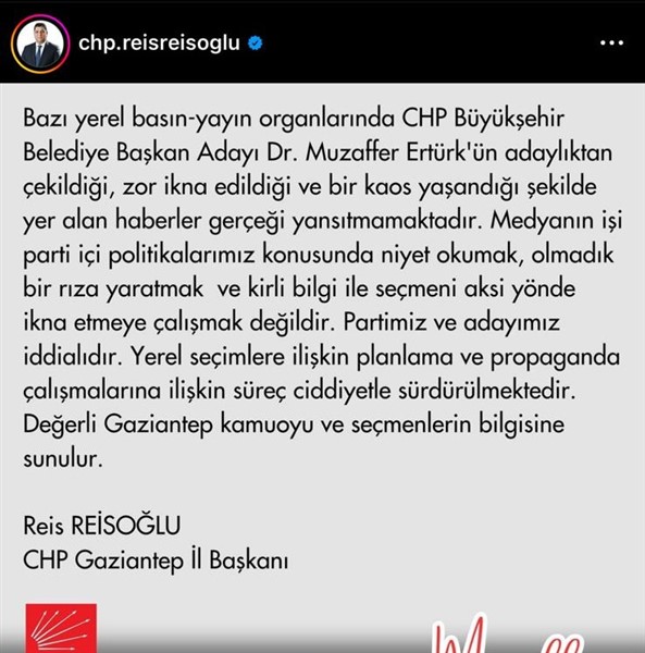 Reis Reisoğlu, faturayı basına kesti