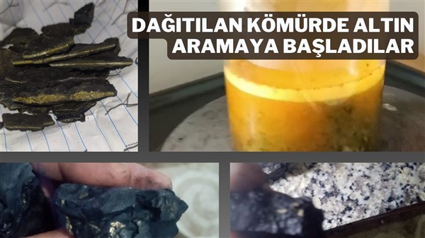 Gaziantep'te dağıtılan kömürde altın olduğu iddiası