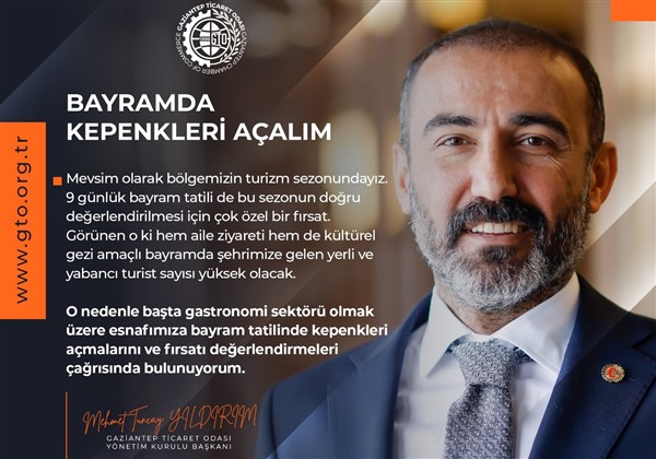 Tuncay Yıldırım: Bayramda kepenkleri açalım 