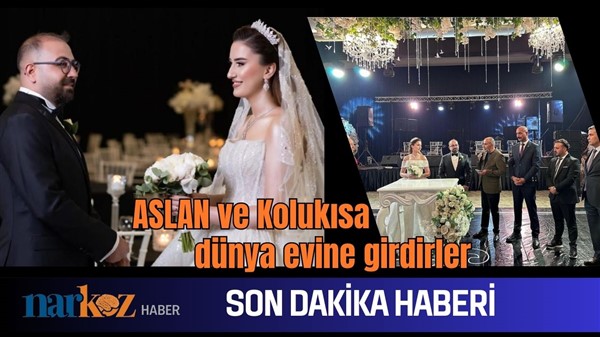 Aslan ve Kolukısa muhteşem düğünle dünya evine girdiler