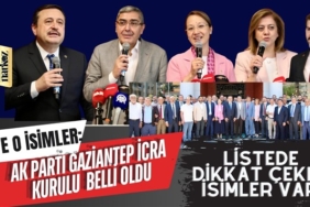 AK Parti Gaziantep'te İcra Kurulu Belli Oldu
