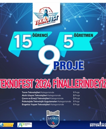 SANKO Okulları Dokuz Projesi TEKNOFEST finallerinde