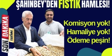 Şahinbey Belediyesi fıstık alımına başladı