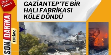 Gaziantep'te yangın! Küle dönen fabrikayı göz yaşları içinde izlediler