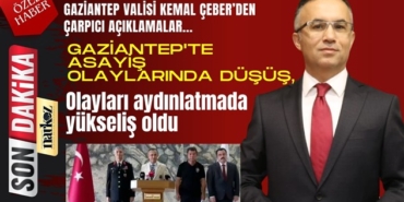 Gaziantep'te asayiş olaylarında düşüş, olayları aydınlatmada yükseliş oldu
