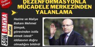 Mehmet Şimşek'in istifasına ilişkin DMM'dan yalanlama geldi