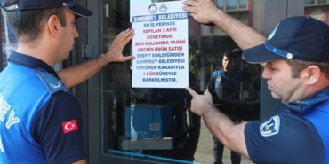 Şahinbey Belediyesi zincir market şubesini kapattı