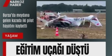 Bursa'da eğitim uçağı düştü