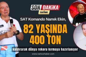 SAT Komando Namık Ekin, 82 Yaşında 400 ton kaldırarak dünya rekoru kırmaya hazırlanıyor