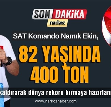 SAT Komando Namık Ekin, 82 Yaşında 400 ton kaldırarak dünya rekoru kırmaya hazırlanıyor