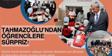 Şahinbey Belediyesi öğrencilerin yüzünü güldürmeye devam ediyor