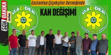 Gaziantep Çiçekçiler Derneğinde Kan Değişimi