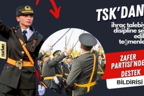 Zafer Partisi, TSK'dan ihraç talebiyle disipline sevk edilen teğmenlere ilişkin bildiri