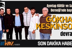 Ayıntap Kültür ve Sanat Derneği'nde bayrağı Gökhan Keskinsoy devraldı