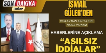 İsmail Güler'den, "Kızılay’dan AKP’lilere yardım" haberlerine ilişkin açıklama geldi