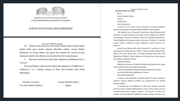 AİHM’den Önemli Karar: Türkiye, Abdullah Sabri Kocaman'a 7.800 Avro Ödeyecek gaziantep haberler, insan hakları mahkemesi,
