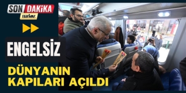 Engelleri kaldıran tren yola çıktı