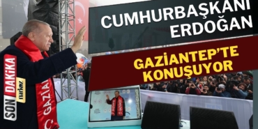 Cumhurbaşkanı Recep Tayyip Erdoğan Gaziantep'te konuşuyor