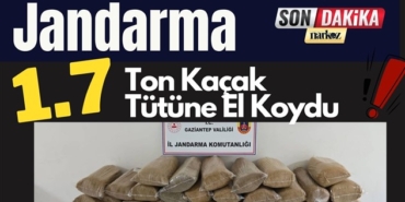 Jandarma 1.7 Ton Kaçak Tütüne El Koydu